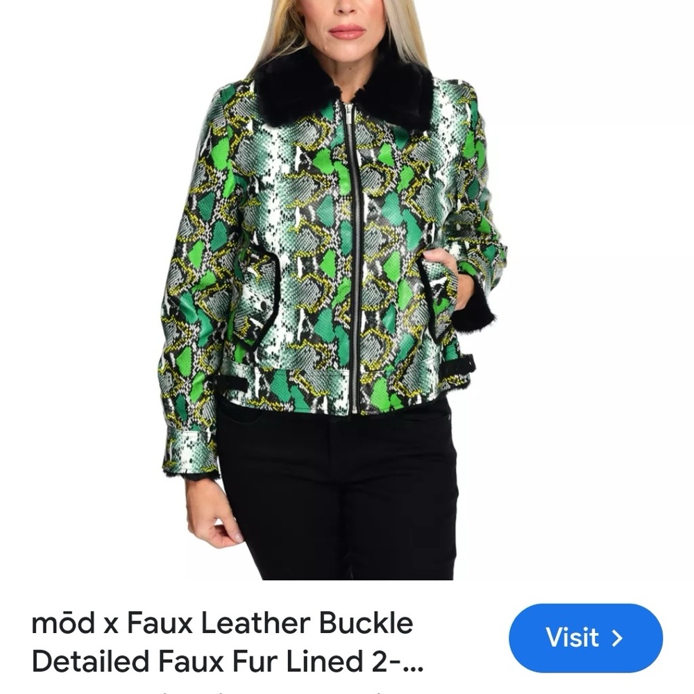 Mod -X  3XL faux reptile jacket - Picture 13 of 15